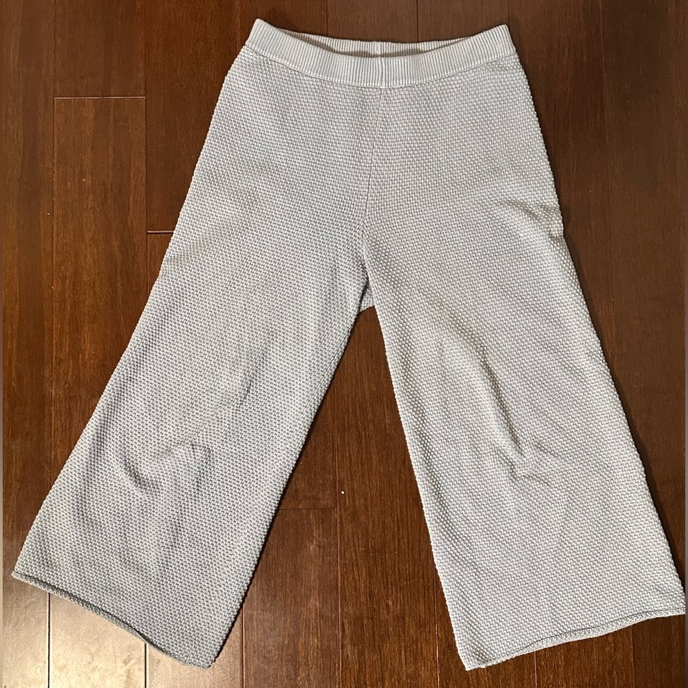 Free People Beach Hailee Sweater Pants Heather Gray Blue Women’s Size S - Picture 2 of 9